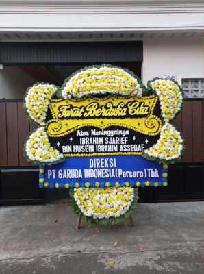 Papan Bunga Duka di Temayang